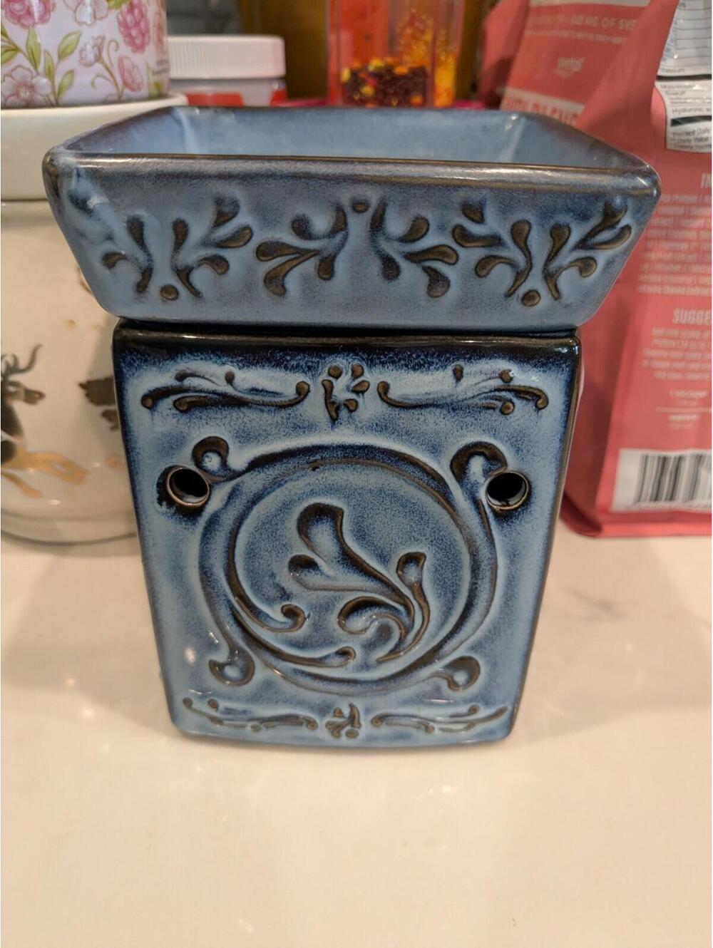 Scentsy Blue Borneo Warmer EUC
